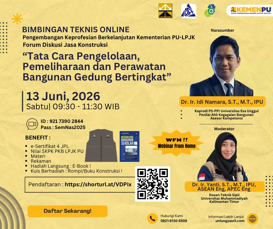 Bimbingan Teknis Online Pengembangan Keprofesian Berkelanjutan Kementerian-PU LPJK  FORUM DISKUSI JASA KONSTRUKSI